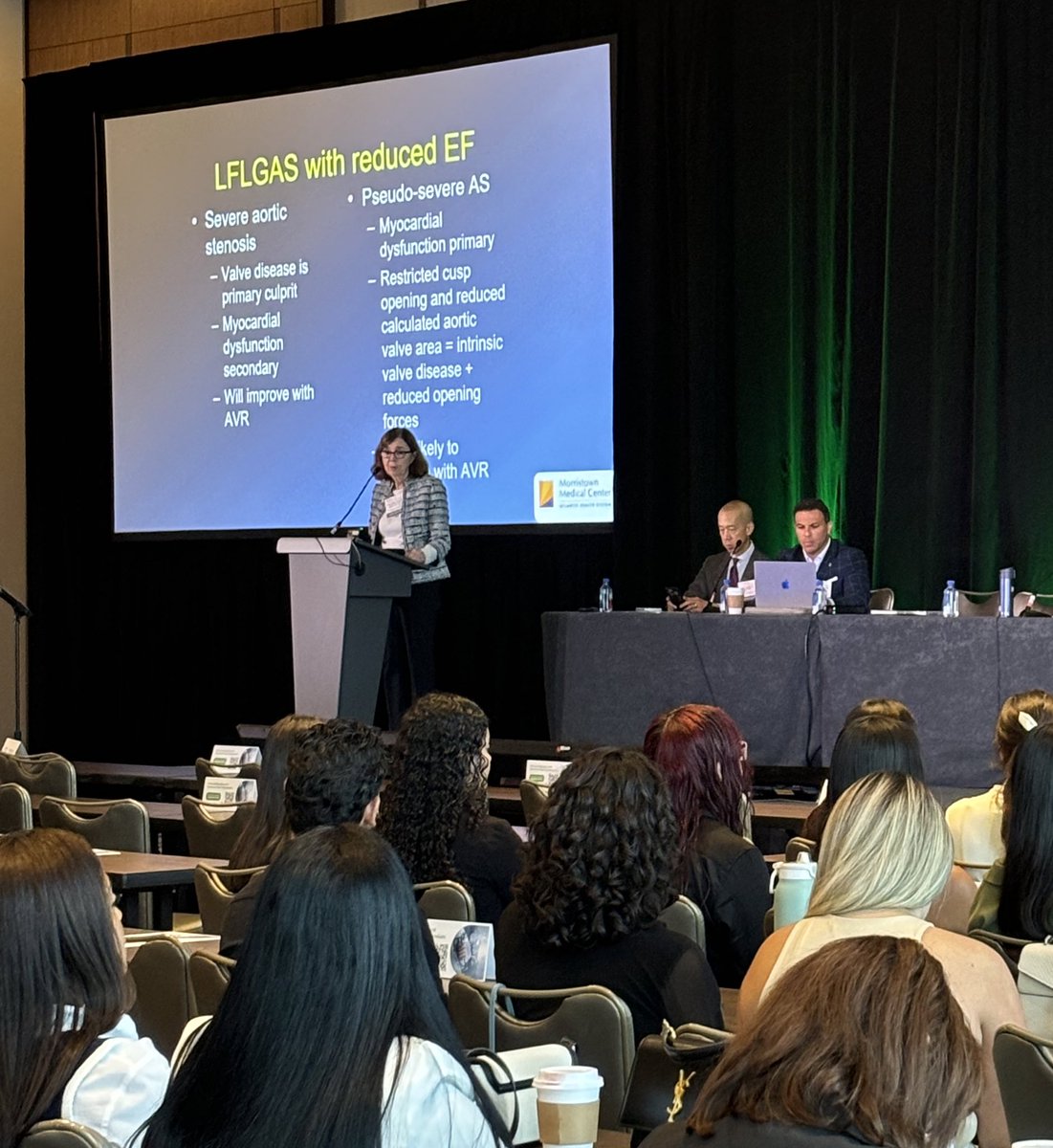 BaptistHealthSF's tweet photo. Returning #MiamiEcho🫀 speaker @LindaGillamMD dives into low-gradient aortic stenosis—comparing #TAVR and #SAVR outcomes. Fascinating insights! 💡

#AorticStenosis #MedTwitter #CardioTwitter https://t.co/DxfArMSEe4