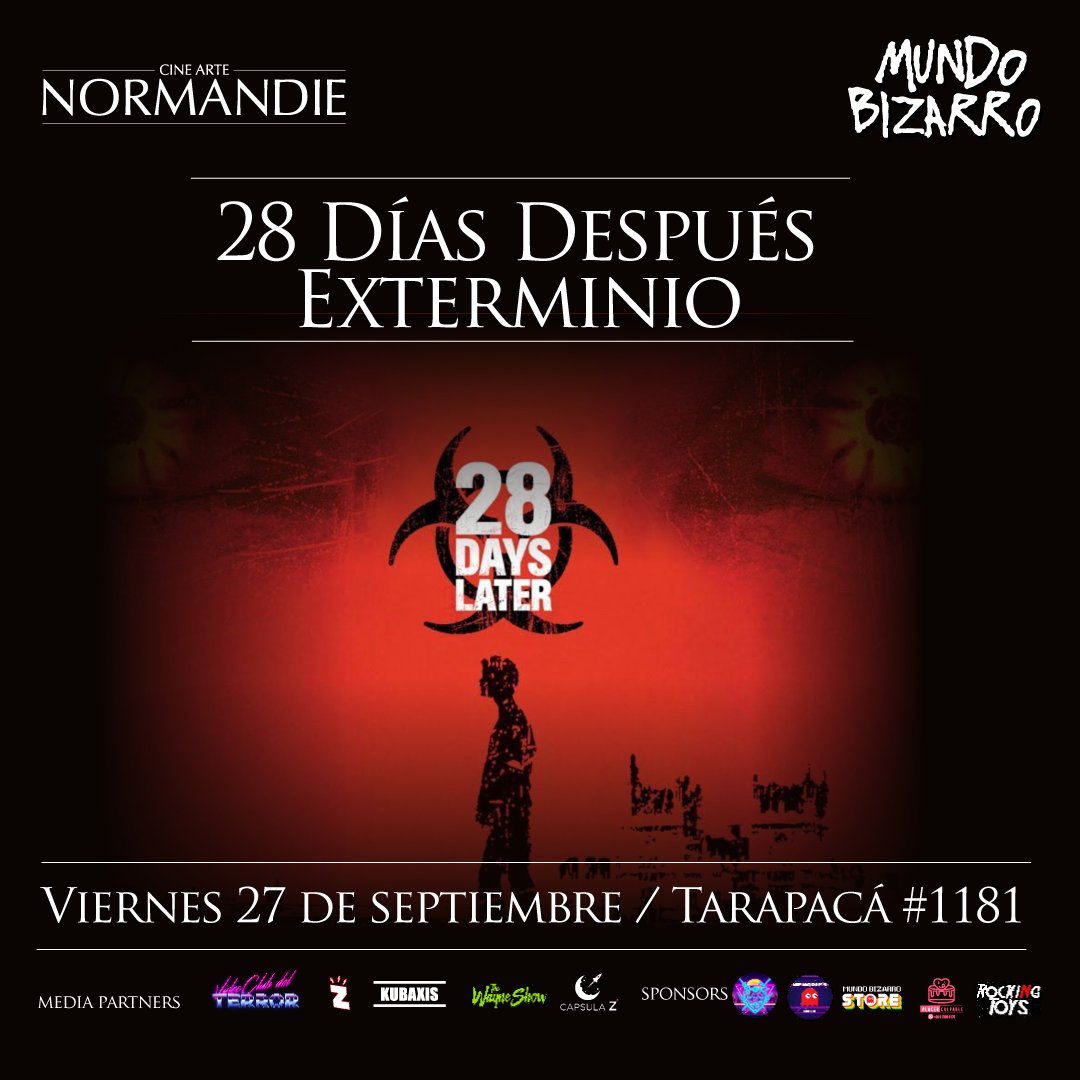 En poquitos minutos estaremos en #AutopistaLaNumeroUno junto a <a href="/jnunezlazcano/">Jorge Núñez Lazcano</a> promocionando la proyección de hoy con #MundoBizarro en Cine Arte Normandie. #Exterminio #28DiasDespues  / <a href="/lazcanolovers/">LAZCANOLOVERS 💞🎧🎙️</a> <a href="/Comunidad_Zeta/">ComunidadAutopiSta</a> @Team_RadioZeta