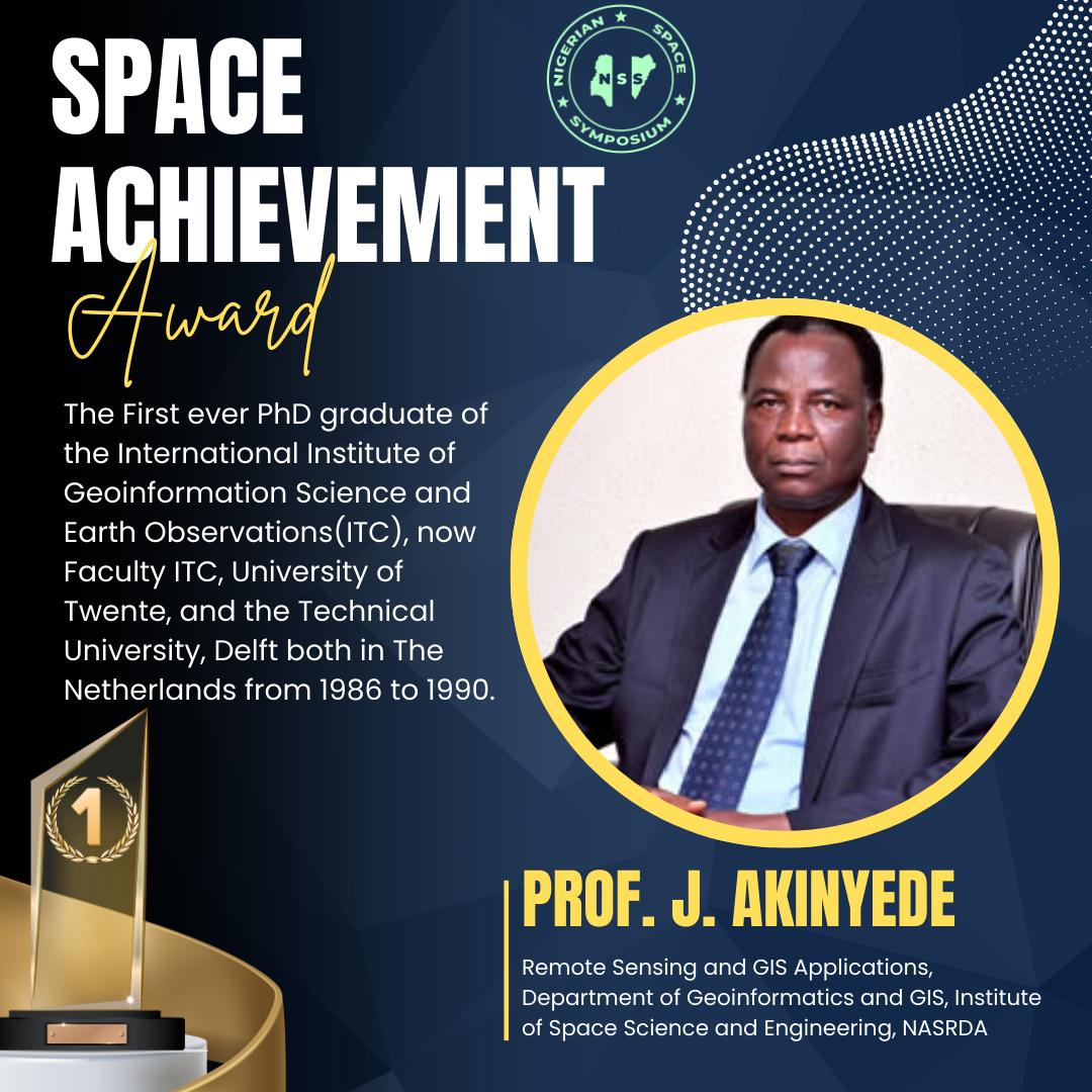 nigss_org's tweet photo. Congratulations to Professor Joseph Akinyede on being honored at the Nigeria Space Symposium! 🌍✨ Your contributions to advancing space science in Nigeria are truly inspiring. Here's to many more breakthroughs in the future! 🚀 #SpaceScience #NigeriaSpaceSymposium #Innovation https://t.co/0N55FzIgzI