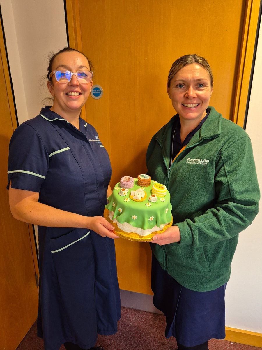 Thank you for our cake donations and fundraising support today for the #MacmillanCoffeeMorning 💚💚