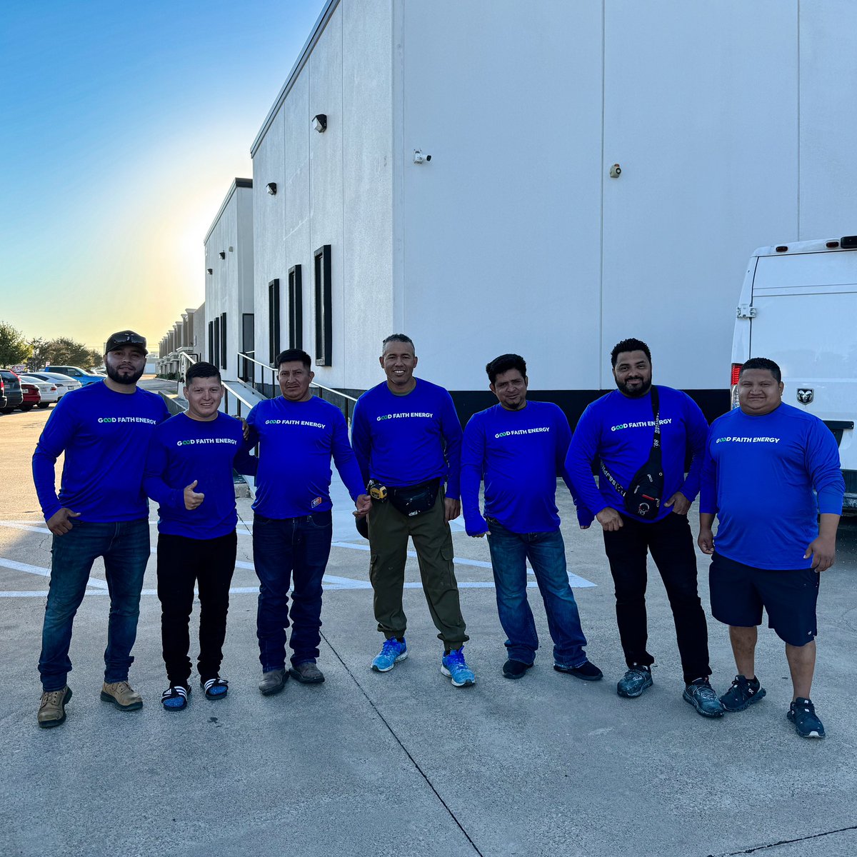GoodFaithEnergy's tweet image. Happy Friday from our amazing in-house installation crew! ⚡️🌞 The weekend's almost here, but we’re still powering through! Keep pushing toward the finish line and end the week strong! 💪

 #Teamwork #SolarPowered #FinishStrong #HappyFriday #Solar #Texas