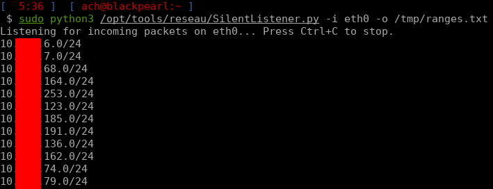 For that need, I wrote a quick Python script that will bind to an interface and build subnets file based on incoming packets: gist.github.com/Dfte/9cfeb8789… was very useful lately 👀
