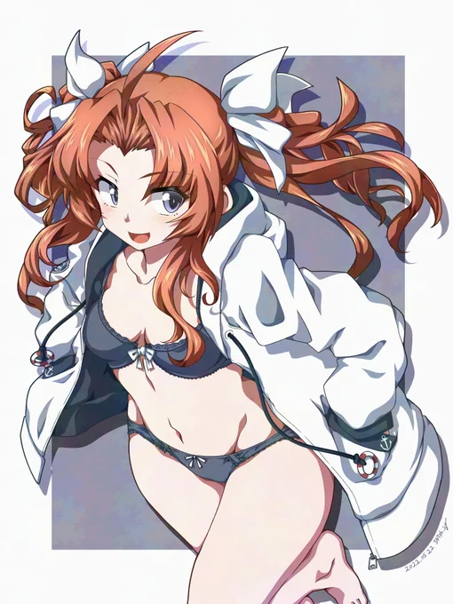今日は陽炎おねえちゃんの進水日...今回も間に合わなさそうなので過去絵の差分的な何かでお茶を濁すます...#陽炎進水日 