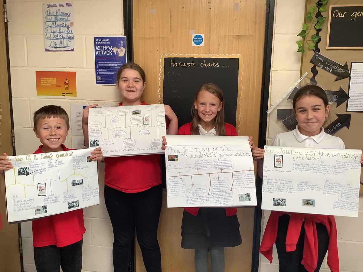 Some lovely work produced about Windrush today