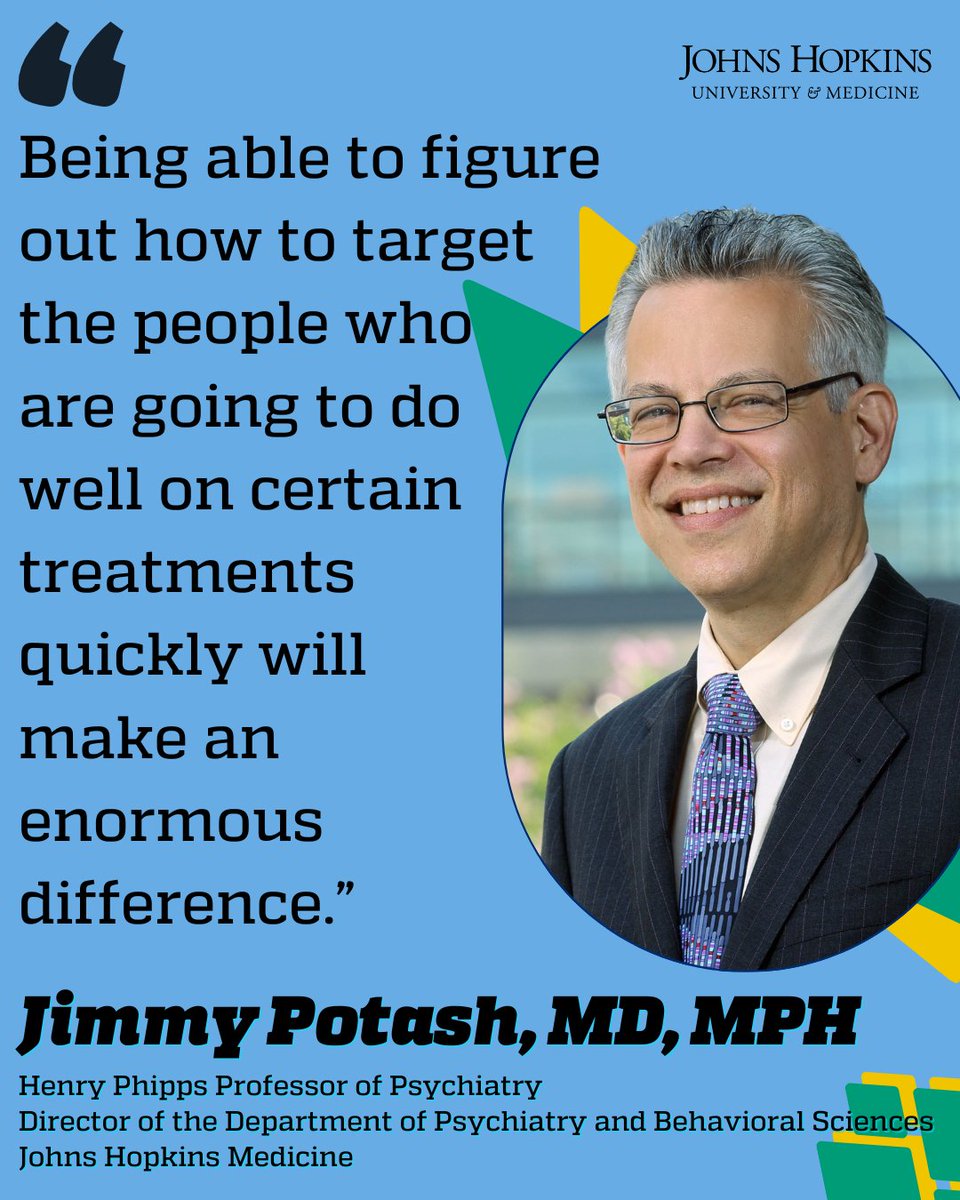 Johns Hopkins Giving (@hopkinsgiving) on Twitter photo Jimmy Potash, Med '93 (MD), BSPH '89 (MPH), returned to Hopkins in 2017 to be the director of <a href="/HopkinsPsych/">HopkinsPsych</a>. With support from generous donors, <a href="/jpotash1/">Jimmy Potash</a> investigates the genetic foundations of mood disorders. Learn more by visiting giving.jhu.edu/story/psychiat…. #FacultyFriday Jimmy Potash, Med '93 (MD), BSPH '89 (MPH), returned to Hopkins in 2017 to be the director of <a href="/HopkinsPsych/">HopkinsPsych</a>. With support from generous donors, <a href="/jpotash1/">Jimmy Potash</a> investigates the genetic foundations of mood disorders. Learn more by visiting giving.jhu.edu/story/psychiat…. #FacultyFriday