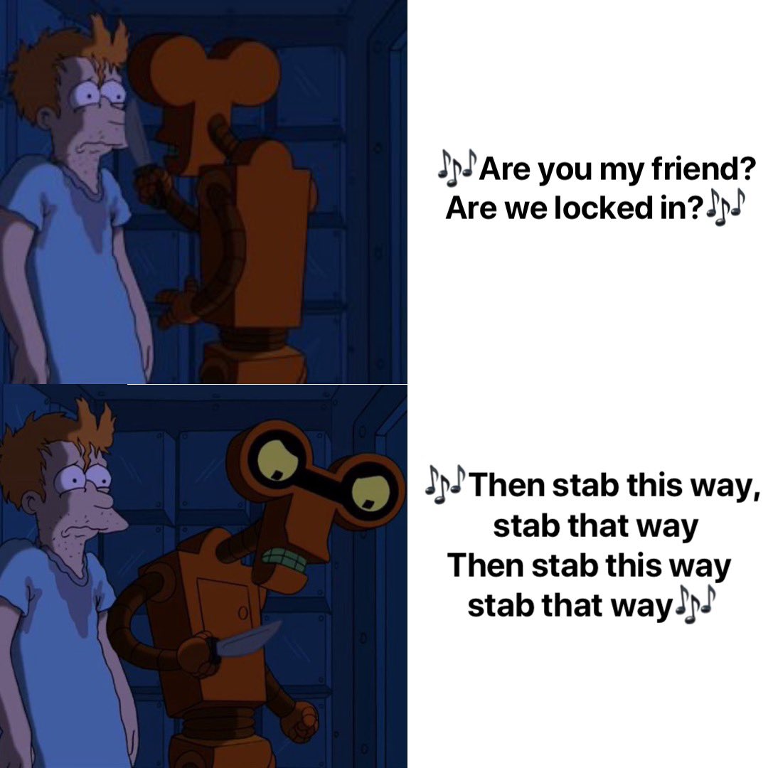 CuriousApollo's tweet photo. Roberto is a Kendrick fan.
#Futurama #misheardlyrics https://t.co/VX4NYUZTrS