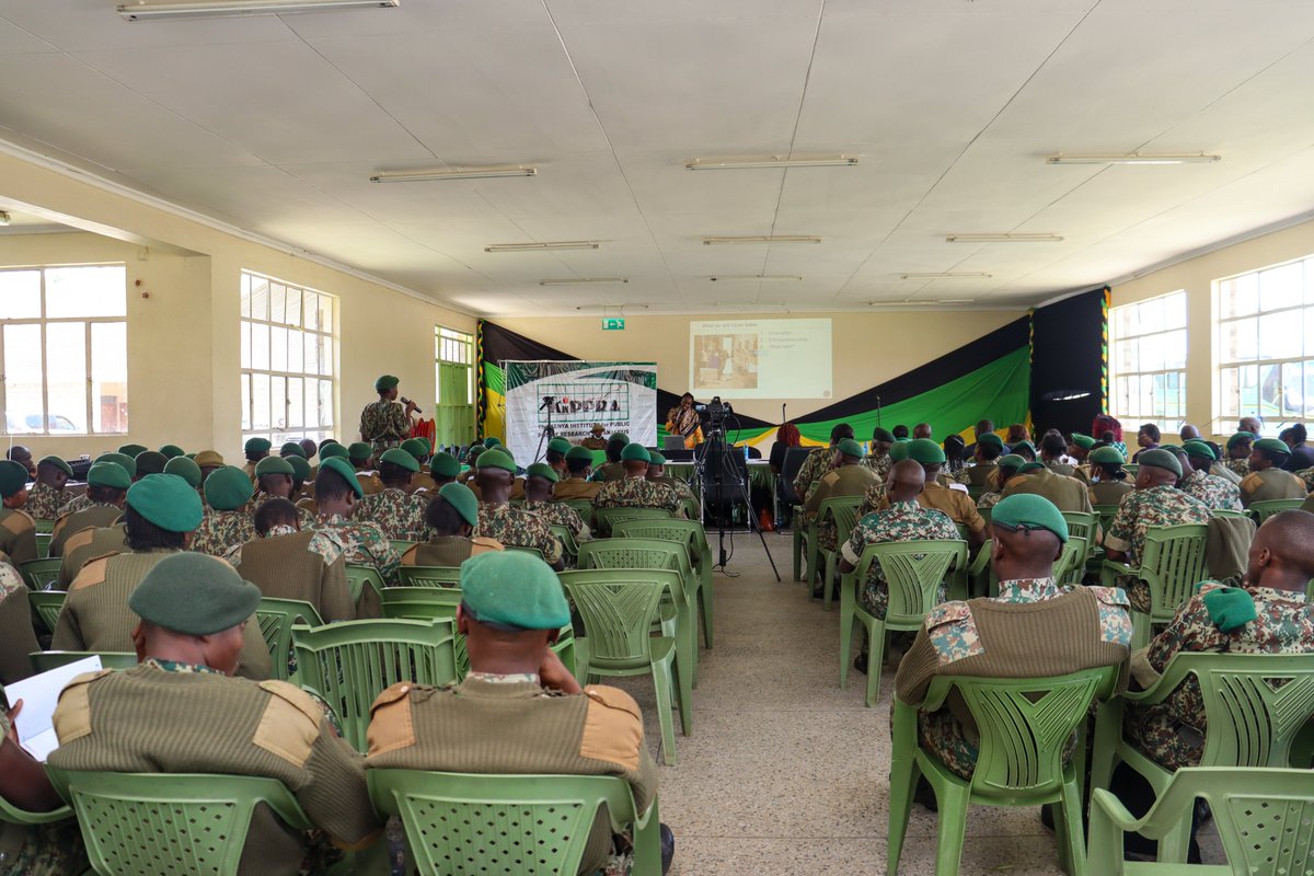 smesupport_ke's tweet photo. 🏆 EMPOWERING THE NEXT GENERATION OF ENTREPRENEURS 🏆:
Today at KMPUT, our CEO Linda Onyango spoke on Leveraging Innovation &amp; Entrepreneurship to Promote Youth Employment at NYS Paramilitary Academy, Gilgil. A bright future starts with bold ideas! 🌟 
@KIPPRAKENYA @NYS_Ke https://t.co/rrXdrkHxcE
