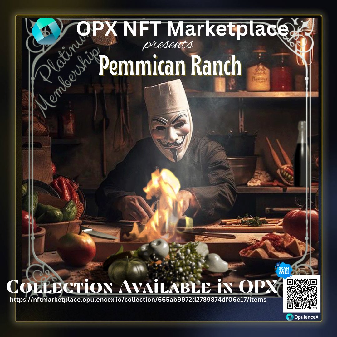 stupid_f00l's tweet photo. "Pemmican Ranch": The 1st #FarmToSpoon #NFTCollection on the #XRPL, bringing culinary knowledge, food skills &amp; more to your table!

Get lifetime online tickets, PMA memberships &amp; shared revenue! Check it out here: https://t.co/47EXDVnnEz

#OpulenceX #NFTCommunity #XRPCommunity https://t.co/QFX2z0HnkV