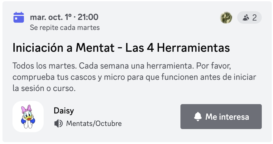 criptodaisy's tweet photo. Nuestra #EscuelaMentat vuelve a abrir plazas para los niveles 1 a 4 tras un éxito increíble! 🚀

Te esperamos el martes 1 de octubre a las 21:00 (hora española) en nuestro Discord para la primera clase de iniciación 🎓🧠

+info: https://t.co/n505KxcG1H https://t.co/UcEcYNHSju