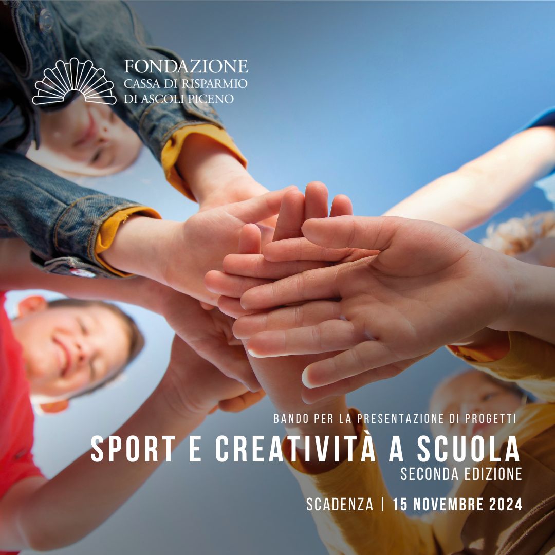 È stata pubblicata la seconda edizione del bando “Sport e creatività a scuola”!

Scopri di più 📷 lc.cx/u0pVbn

#FondazioneCarisap #SportECreativitàAScuola