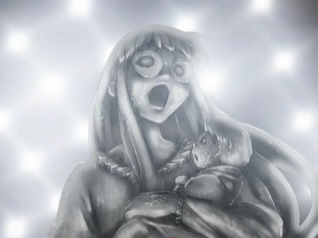 なんか2000年代前後のアニメのアナログな不気味さが個人的に好き
もう描き方がそもそも人間じゃなくなってるし殆ど背景みたいな描き方だし
なんかそういう作画方針がこの年街に偏ってる気がする 