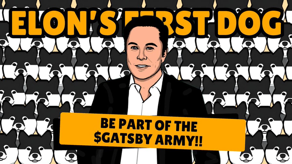 Gatsbyerc20's tweet photo. $GATSBY Army going all in . It's time for financial freedom for the gang 🐶💹

#GATSBY    #CRYPTO   #ELON  #FIRSTPET https://t.co/KYt18NbRfi