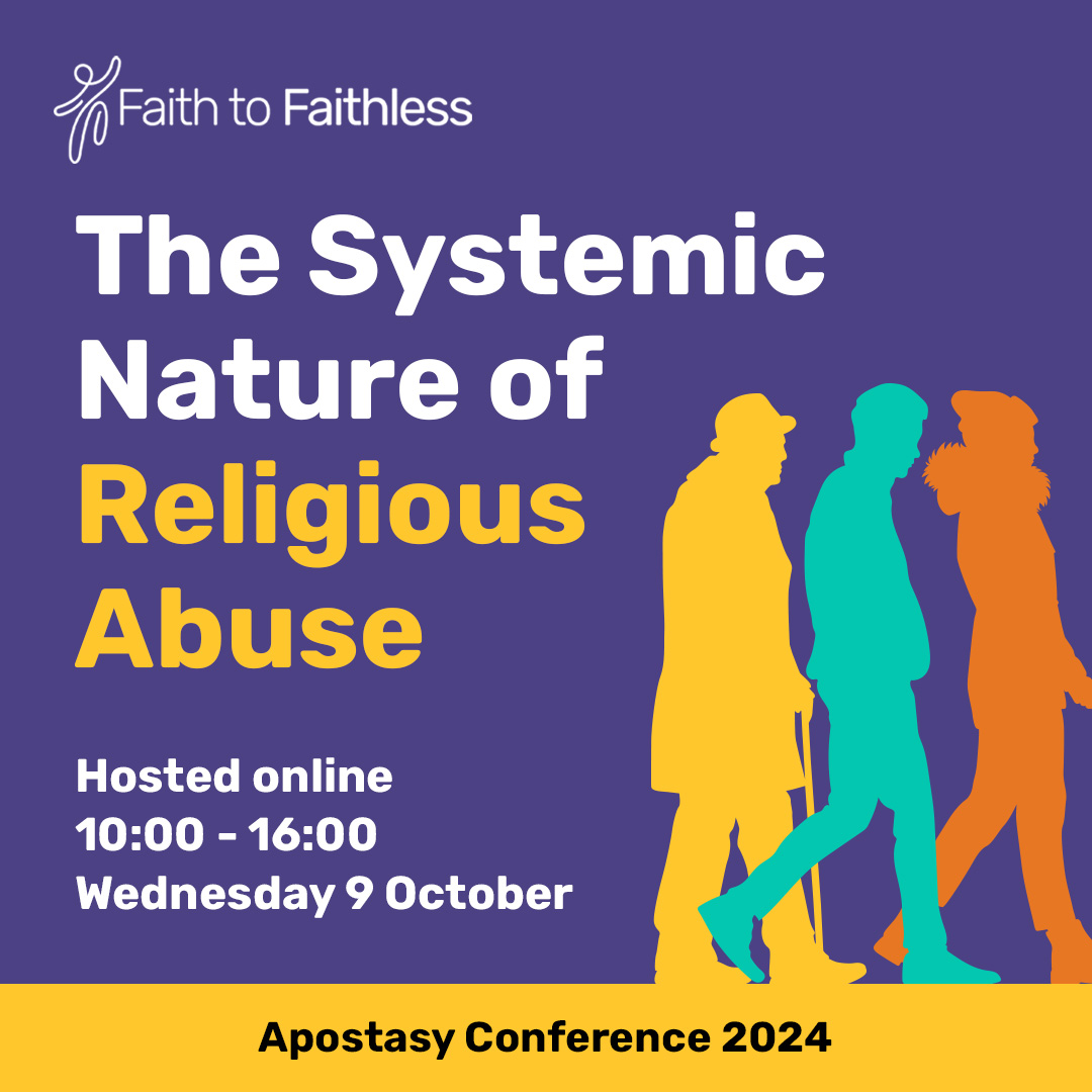Faith to Faithless (@faith2faithless) on Twitter photo Join our expert panel for a crucial conversation 9 Oct about the nature of religious abuse: Pragna Patel <a href="/SBSisters/">Southall Black Sisters</a>, <a href="/drkristinaune/">Kristin Aune</a>, <a href="/jps_murphy/">Dr James Murphy</a>, <a href="/zarakayk/">Zara Kay</a> <a href="/FaithlessHijabi/">Faithless Hijabi</a>, Yehudis Fletcher <a href="/PNahamu/">Project Nahamu</a>, Rachel Reign <a href="/suukofficial/">Surviving Universal UK</a>. Book now 👇
humanists.uk/2024/09/19/fai… Join our expert panel for a crucial conversation 9 Oct about the nature of religious abuse: Pragna Patel <a href="/SBSisters/">Southall Black Sisters</a>, <a href="/drkristinaune/">Kristin Aune</a>, <a href="/jps_murphy/">Dr James Murphy</a>, <a href="/zarakayk/">Zara Kay</a> <a href="/FaithlessHijabi/">Faithless Hijabi</a>, Yehudis Fletcher <a href="/PNahamu/">Project Nahamu</a>, Rachel Reign <a href="/suukofficial/">Surviving Universal UK</a>. Book now 👇
humanists.uk/2024/09/19/fai…