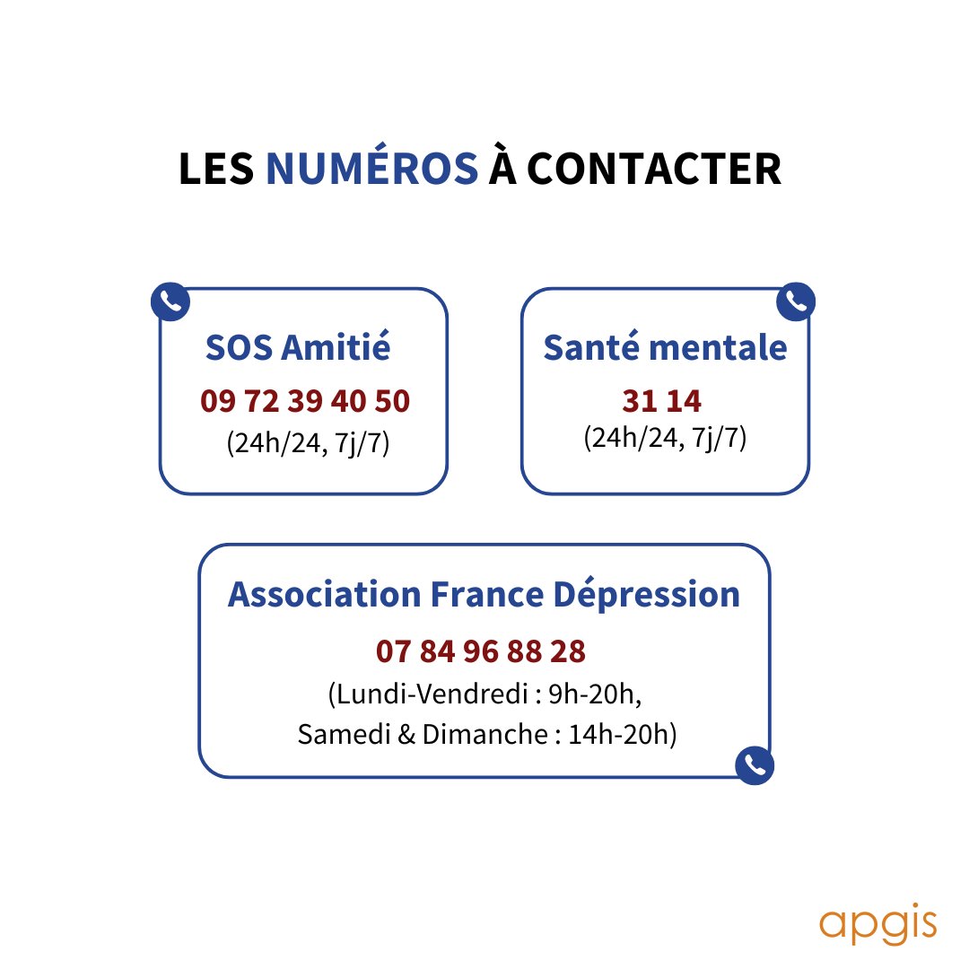 Aujourd’hui, c’est la journée européenne de la dépression !

Selon l’Inserm, cette maladie touche plus de 20 % de la population française, et peut avoir des conséquences graves sur la santé physique et mentale (troubles du sommeil, fatigue, pensées suicidaires, etc.).

#Apgis