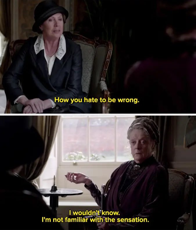 memeforhire's tweet photo. rest in peace maggie smith. your iconic one liners WERE downton abbey to me ❤️❤️❤️❤️ https://t.co/zTD715W7g1