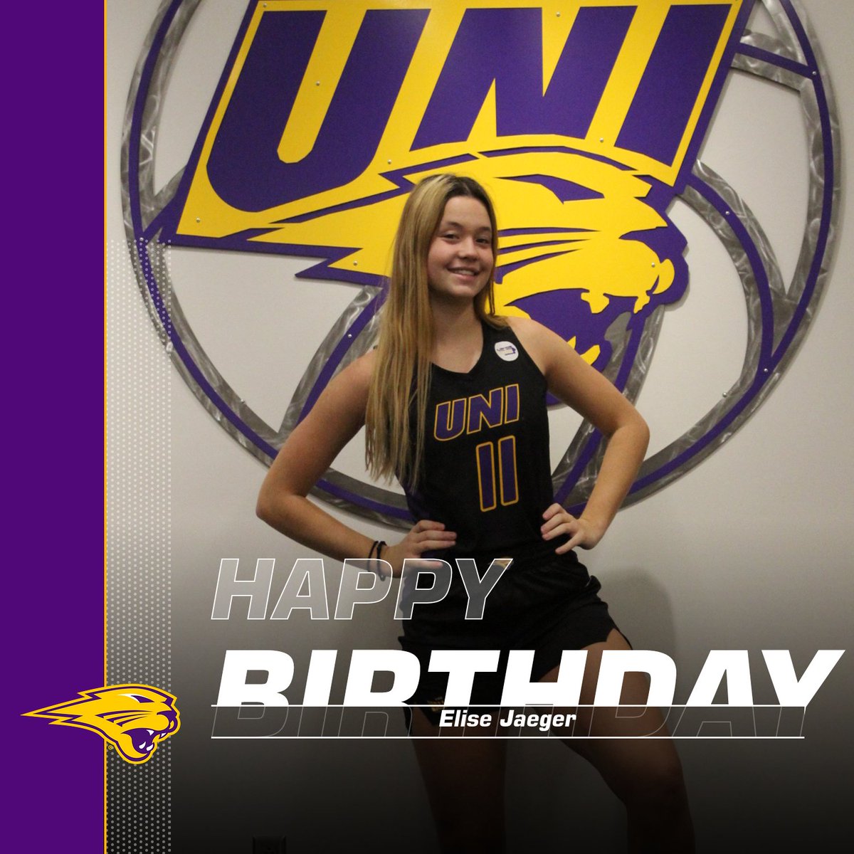 Friday birthdays &gt;&gt;&gt; 🎂🎈🎉 

Happy birthday to one of our newest Panthers, Elise!!

#EverLoyal #1UNI