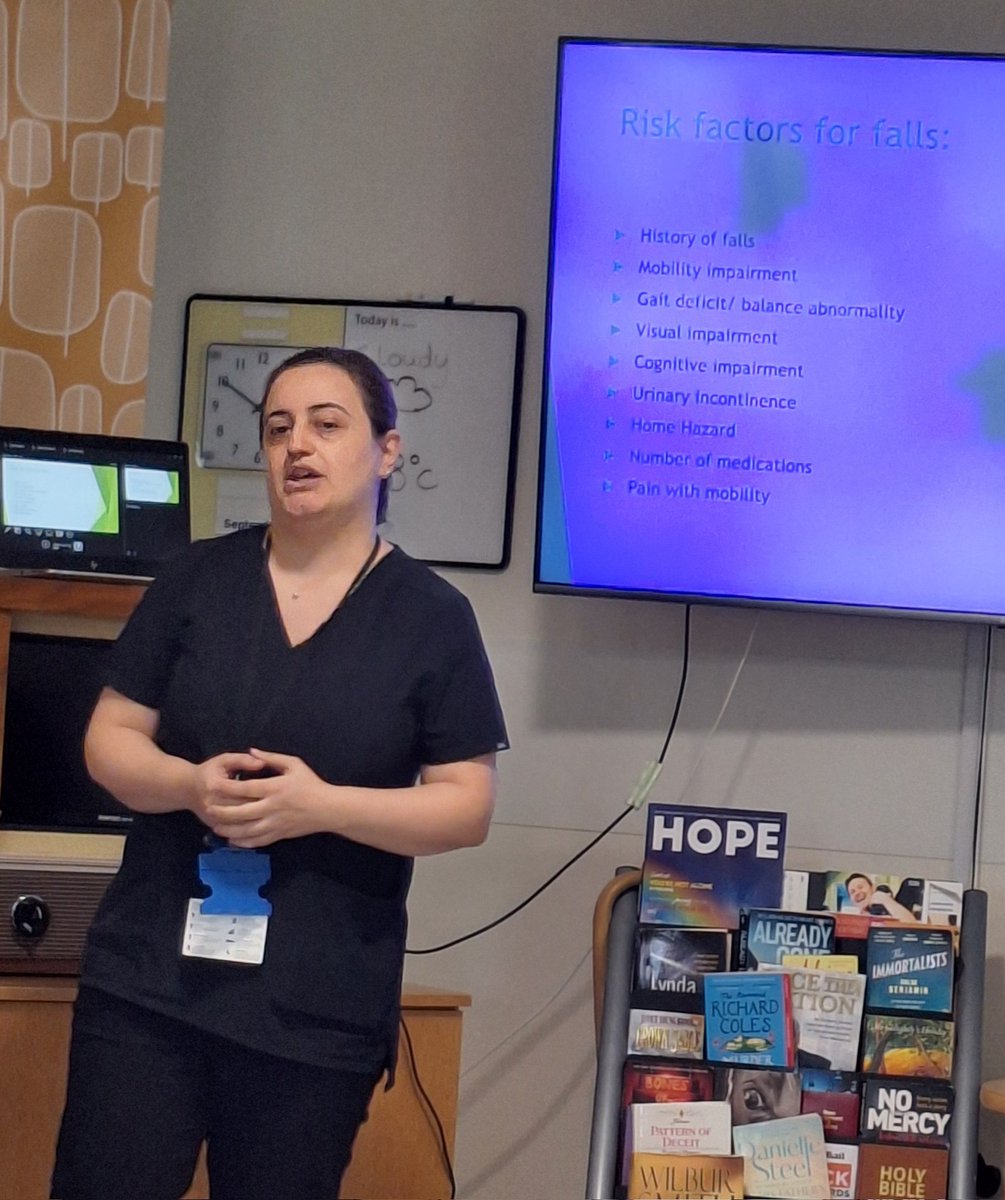 It's Falls Awareness week 2024 <a href="/NELFT/">North East London NHS Foundation Trust (NELFT)</a> ... our  doctor's presentation to patients and staff regarding the important topic of  postural hypotension. #AinslieRehab 
<a href="/NELFT_AHP/">NELFT AHP</a>
<a href="/nelftqis/">NELFT Quality Improvement Services</a> 
@nelft_effective 
#RightToRehab
