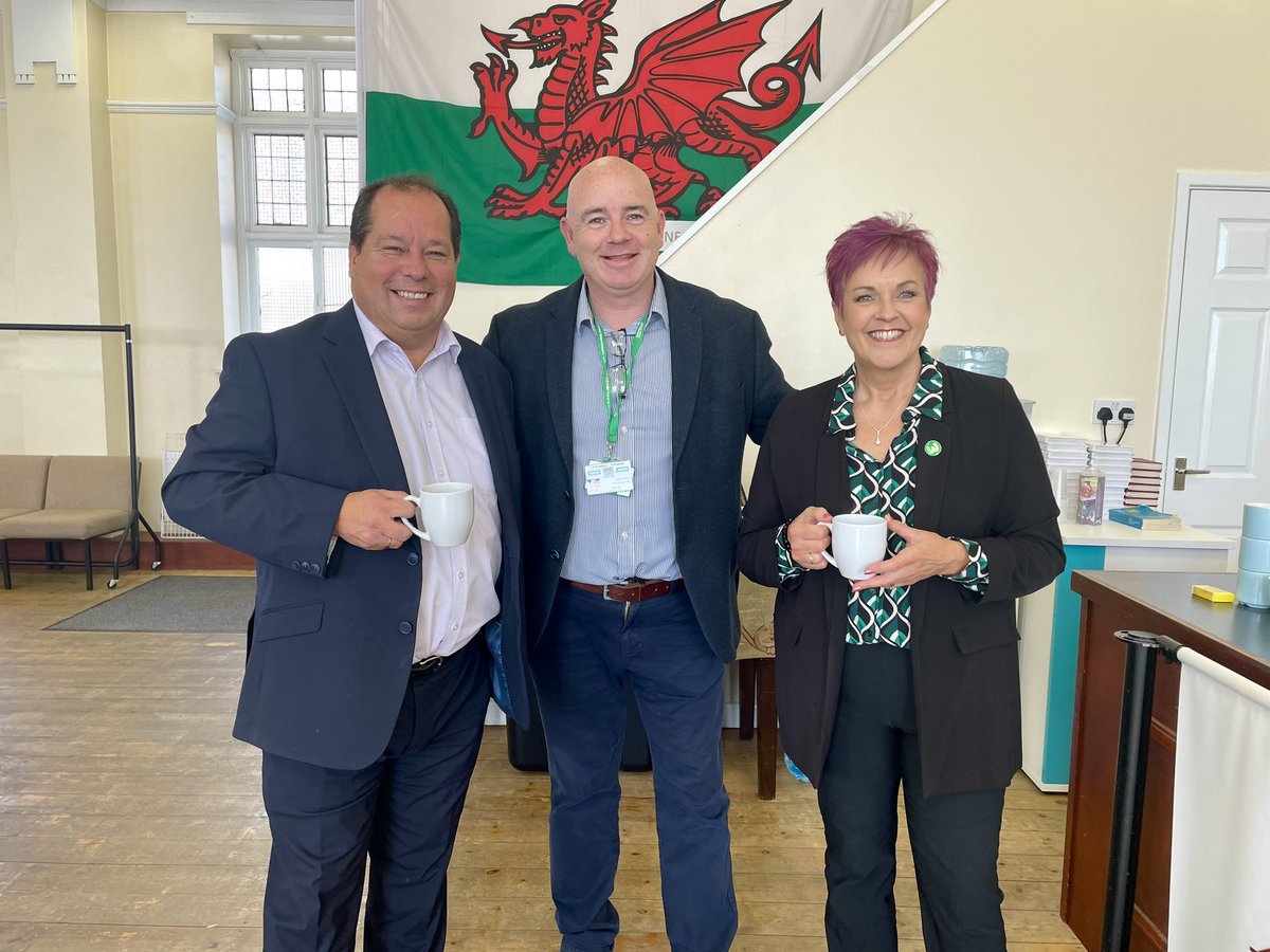 PughRichardpugh's tweet photo. 2nd @macmillancancer #MacmillanCoffeeMorning of the day, this time with super supporters @GeraldJonesLAB and @Dawn_Bowden. https://t.co/V2nUL25RLr