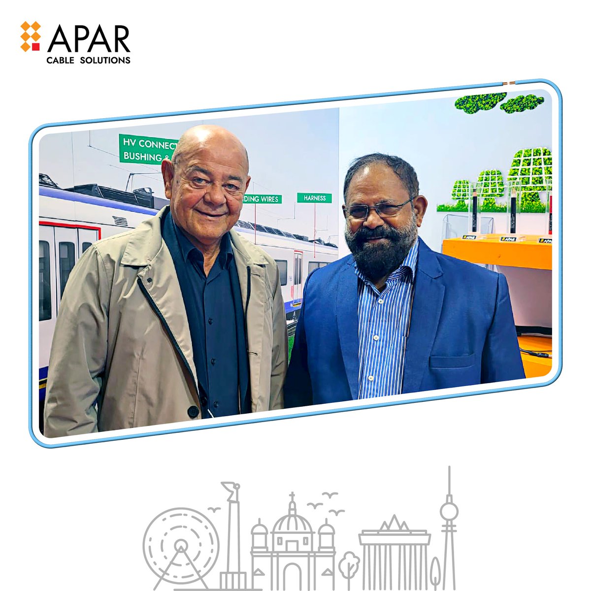 AparLdc's tweet image. Day 2 at #InnoTrans was a resounding success for APAR! We showcased our innovative solutions that are transforming the transportation sector, connecting ideas and powering progress. Thanks to everyone who visited our booth and engaged with us.

#APAR #APARCableSolutions #Future