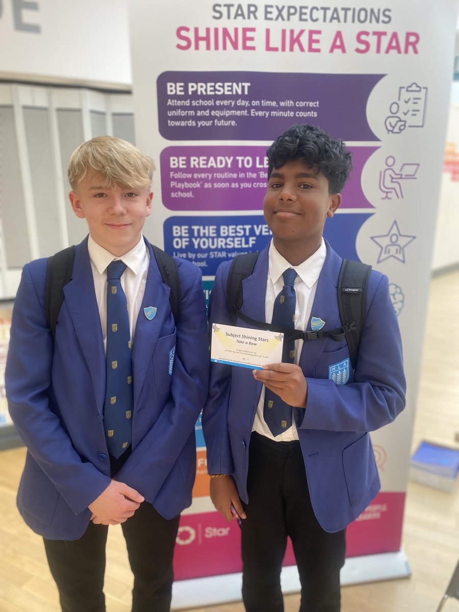 HighfieldLA's tweet photo. It's #FabulousFriday and time for #TakeABow. Delighted to see more pupils excited to showcase their work to our Principal and Vice Principal. #Ambition #ShineLikeAStar #LeadingMyLearning https://t.co/Q7muZDkKsO
