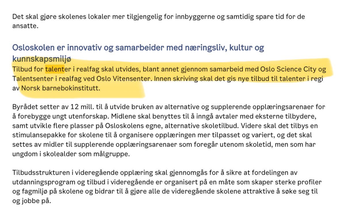 safinadeklerk's tweet image. Dette synes jeg er SKIKKELIG stas!
Jeg gleder meg til å gi enda flere elever faglig utfordring, møte med likesinnede og læring gjennom gjøring! Vi fortsetter med kompetanseheving av skoler, slik at enda flere barn også får dette i eget klasserom! Vi gleder oss, @Osloskolen 🤩