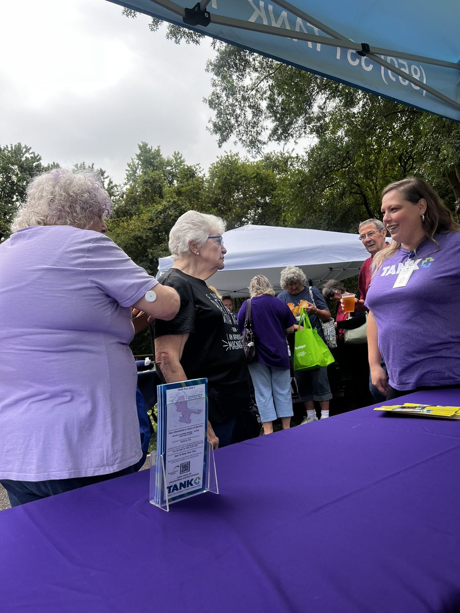 tankbus's tweet image. This week, our TANK+ team attended the Campbell County Senior Picnic at Pendry Park to spread the word about microtransit in their communities! This service is allowing more seniors to gain mobility independence in their day-to-day lives! #TANKPlus #SeniorPicnic #CampbellCountyKY