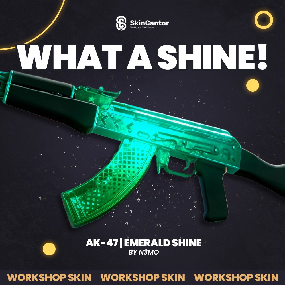 Skin_Cantor's tweet image. Look at this shiny AK-47! 🤩✨
Imagine this skin with Gamma Doppler knife 💚

USE Code: CASH and grab 5% more to your payout 🤑

#gaming #cs #cs2player #cs2skins #skins
#gamingcommunity #cs2 #csgo #csgotrade