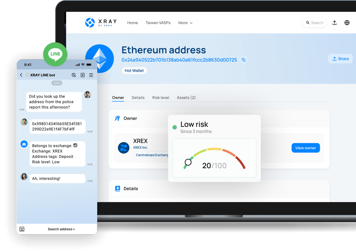 crypto_a2z's tweet photo. 🚀 A2ZCrypto's partner, XREX, launches the #XRAY Tool!

🔍 Identify wallet addresses, assess risk, and track suspicious crypto transactions to aid law enforcement with cutting-edge intelligence.

🌐 Explore more:  XRAY https://t.co/j7QU4DQ0tb

#FinancialCrime #XREX #A2ZCRYPTO https://t.co/GB7ITvIlUQ