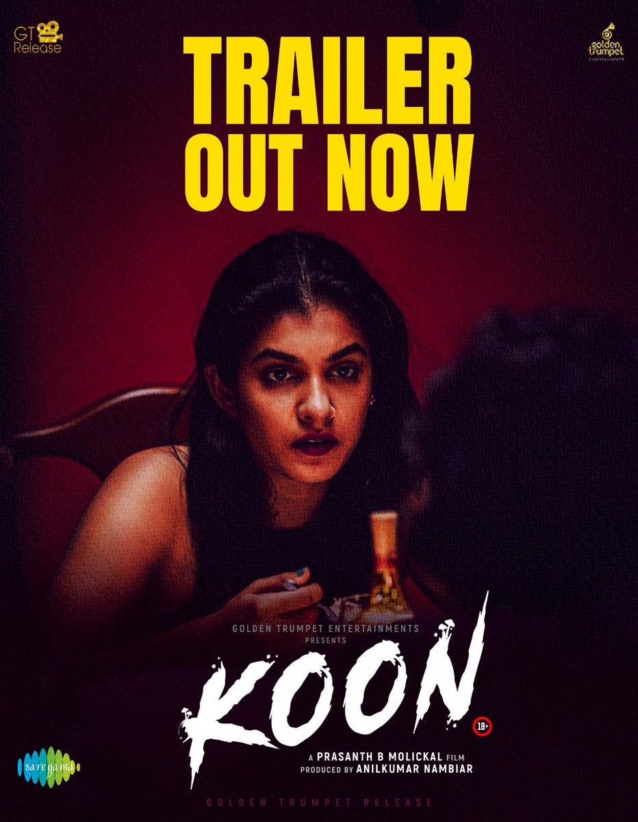saregamasouth's tweet photo. The Gripping #Koon Trailer is Officially Out Now! 🎬🧐
🔗 https://t.co/K9dx1P4pTy
🎶 #AjithMathew
#PrasanthBMolickal #AnilkumarNambiar #BineeshKumarKoyilandy #SandeepMohan #VeenaBiju #AbhijithDamodharan #ArunAsok #AkshayKakkoth #HarishankarV #GPadath #SitharaVijayan #GoldenTrumpetEntertainments