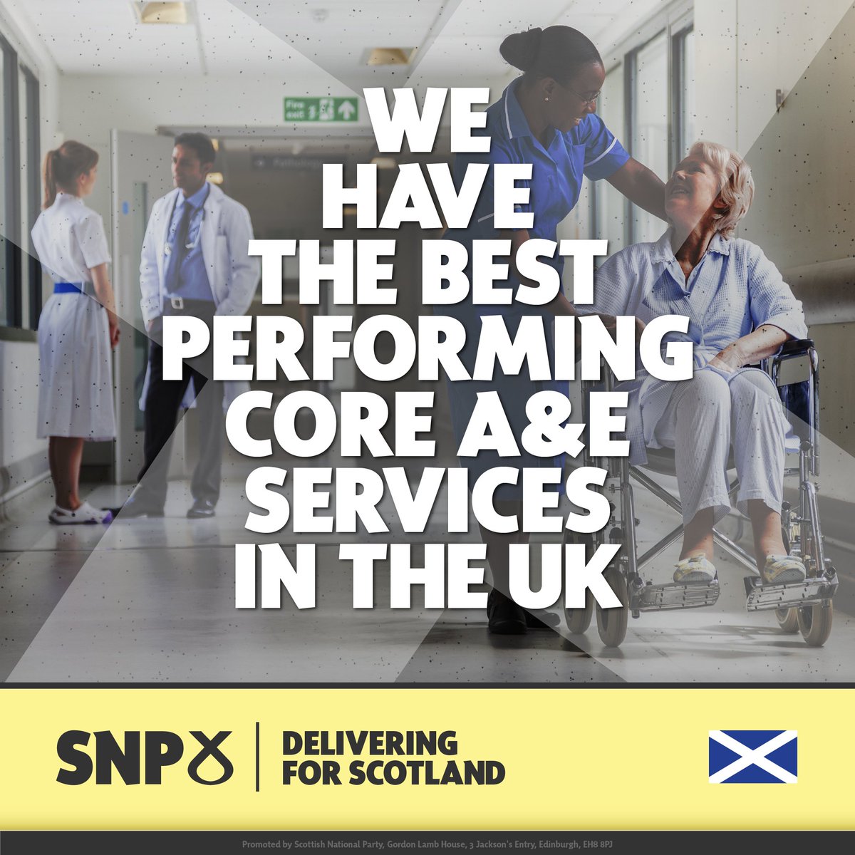 🏥 Scotland has the best performing A&amp;E services in the UK. We’re focused on making sure Scotland’s NHS works for you.

🔎 Find out more about how the SNP is delivering for you at snp.org