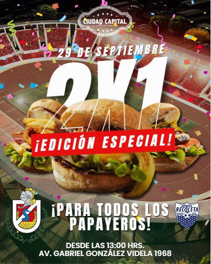 LaSerenaCapital's tweet image. Este domingo desde las 13:00 los sin entrada , TRANSMITIREMOS EL PARTIDO , 2x1 para todos los papayeros. RT para todo el pueblo papayero

#cdls #Laserena #cdlaserena #LaserenaEsDePrimera