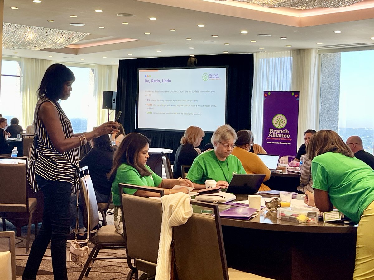 BranchAlliance's tweet photo. On our final day of the Transformation Center Fall Convening, our cohort members discussed what changes they would like to make in their programs, or what they would like to begin. Participants walked away feeling inspired and ready to innovate. #EmpowerToAdvance https://t.co/aA44TLElUq