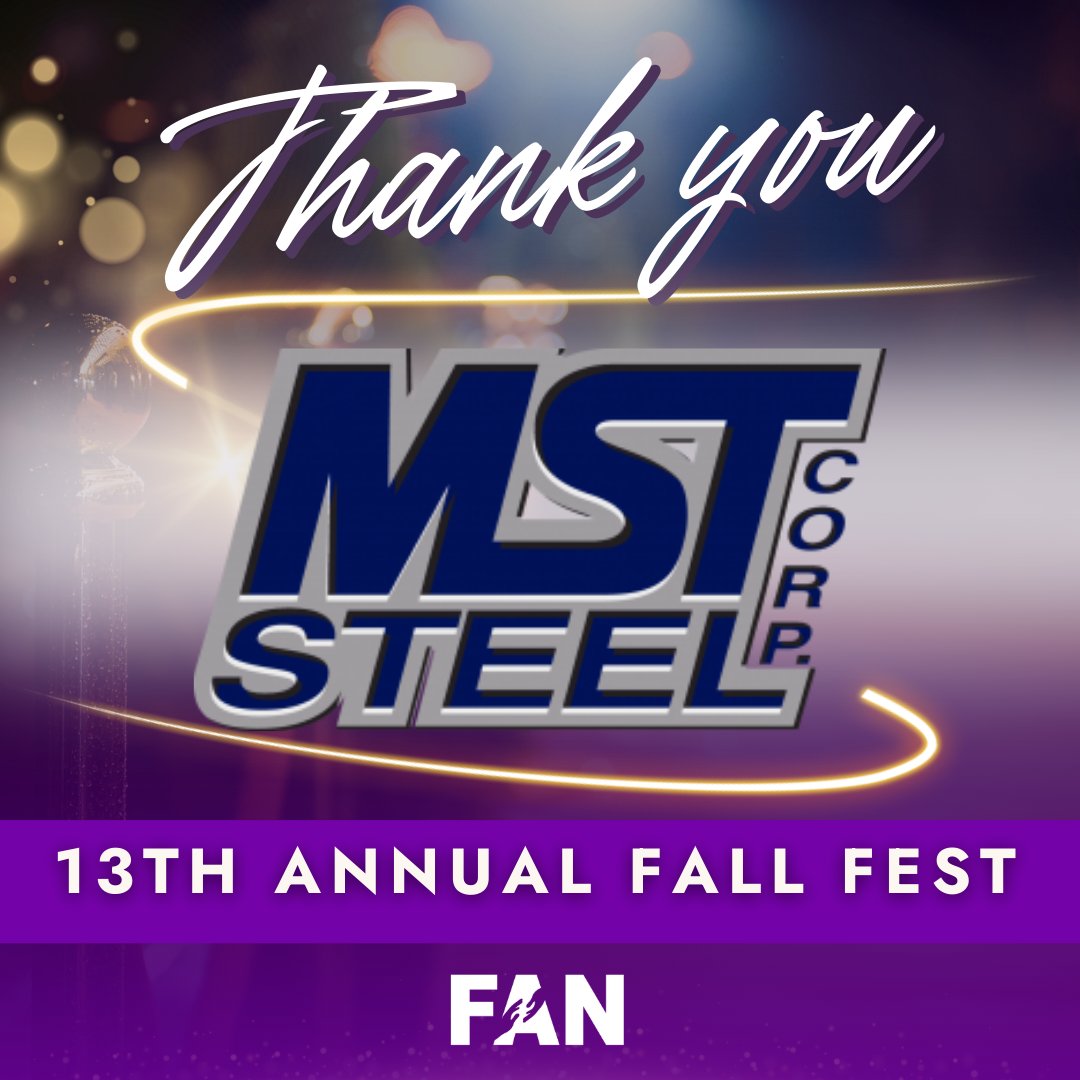 faceaddictionow's tweet photo. FAN is honored to have MST Steel as one of our Presenting Sponsors for the upcoming Fall Fest Gala on October 1st! 🏭✨
There's still time to join us as an attendee! 🎟️ Get your tickets now at https://t.co/IbHwT2oa9v and be part of an unforgettable evening!
#FaceAddictionNow https://t.co/y703geusHf