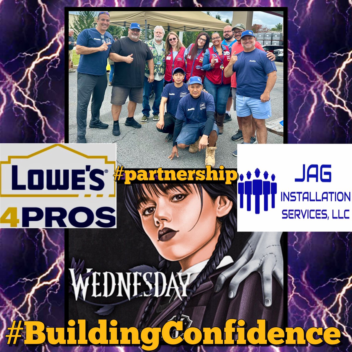 “I must be losing my mind. It’s not nearly as fun as I anticipated.” #wednesdayaddams #JennaOrtega 

The #Lowes Pro Event at store #1952 was made even more #fun with our #master #installer….CARLOS!