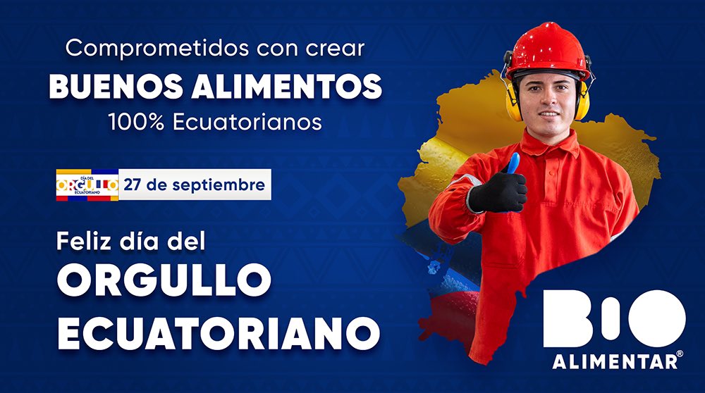 BioalimentarEC's tweet image. Con 60 años de trayectoria sabemos llevar crecimiento, calidad y nutrición a través de nuestros buenos alimentos. 
Siempre orgullosos de ser 100% ecuatorianos 🇪🇨 #orgulloEcuatoriano
