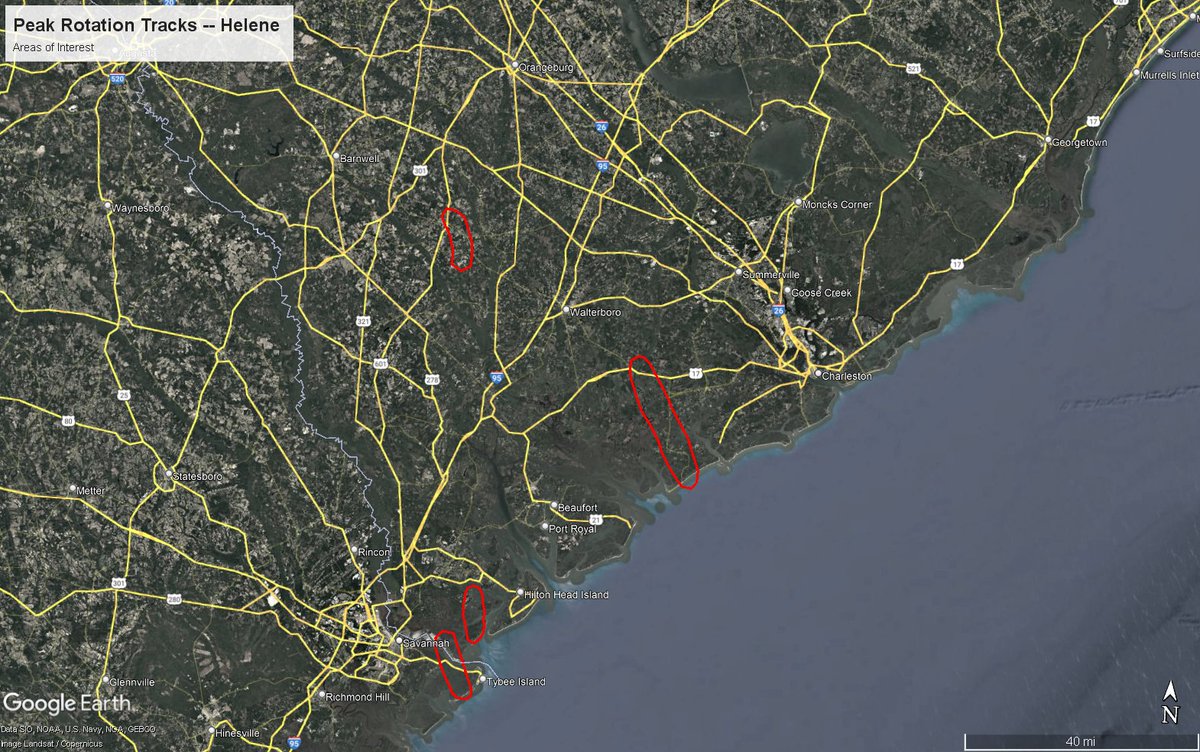 Here are the initial areas that we are going to look for possible tornado damage. Please pass along any information/reports that you have. #scwx #gawx