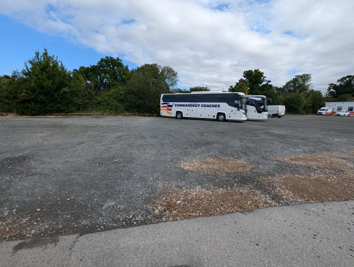ArfHighway's tweet photo. Our event traffic management services do not just focus on managing traffic &amp; pedestrians on roads. We can also provide other traffic solutions for events. Here, we identified how a new coach park for an upcoming event could be safely managed to accommodate dozens of coaches. https://t.co/a1pgi6ctfF
