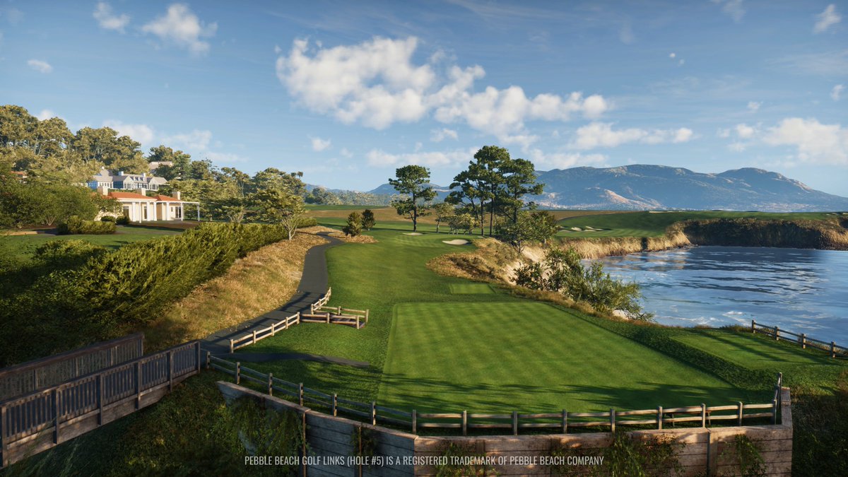 TrackmanGolf's tweet photo. Immerse yourself in the beauty of Virtual Golf 3. 🏔️🌅⛳️ #VG3 #Trackman #Golf https://t.co/hmuxQWf75S