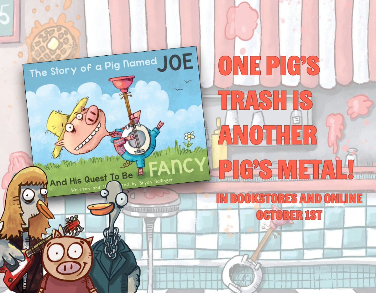POWkidsbooks (@powkidsbooks) on Twitter photo How do toilet bowls, jello hats, violinist trouts, and *Judas Priest connect in a picture book? Find out October 1st!
*okay, okay...in the story it's actually ⚡️Judas Geese🎸
<a href="/breadwig/">Bryan Ballinger</a> did it again with another banger of a story
#picturebooks #bookrelease #storyhour #kidlit How do toilet bowls, jello hats, violinist trouts, and *Judas Priest connect in a picture book? Find out October 1st!
*okay, okay...in the story it's actually ⚡️Judas Geese🎸
<a href="/breadwig/">Bryan Ballinger</a> did it again with another banger of a story
#picturebooks #bookrelease #storyhour #kidlit