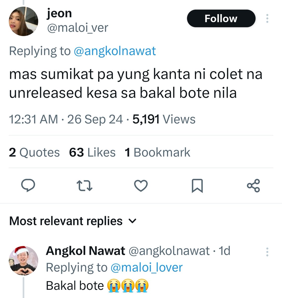 yesitisprecious's tweet photo. Trigger warning.

When posts reek of classism. 😷 You've got a problem with street and market vendors? Also, those people who roam the streets under the searing heat with their wooden carts or bikes with sidecars seeking for metal, newspaper, and glass to buy and then sell? You should thank them. They help get rid of your junk that you otherwise may not sort and just pile with your garbage, adding unnecessarily to landfill waste.
