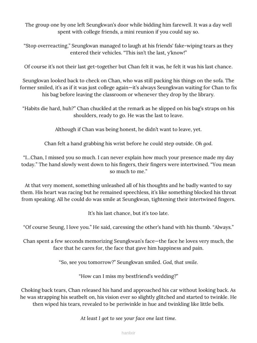 hanlixir's tweet image. boochan one tweet au 😁

(in full english)