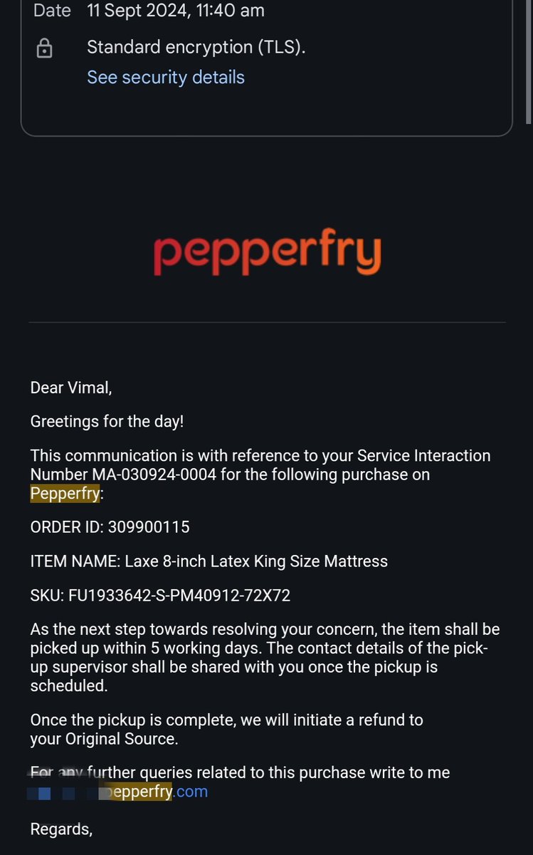 VUpagupthan's tweet image. @jagograhakjago "UPDATE: @Pepperfry fails me AGAIN! Admitted fault, promised return, but after 1 month &amp;amp; 7 emails scheduling &amp;amp; rescheduling pickup dates, still awaiting pickup &amp;amp; they still have my money! Unacceptable customer service! #PepperfryFail #CustomerSupportNightmare"