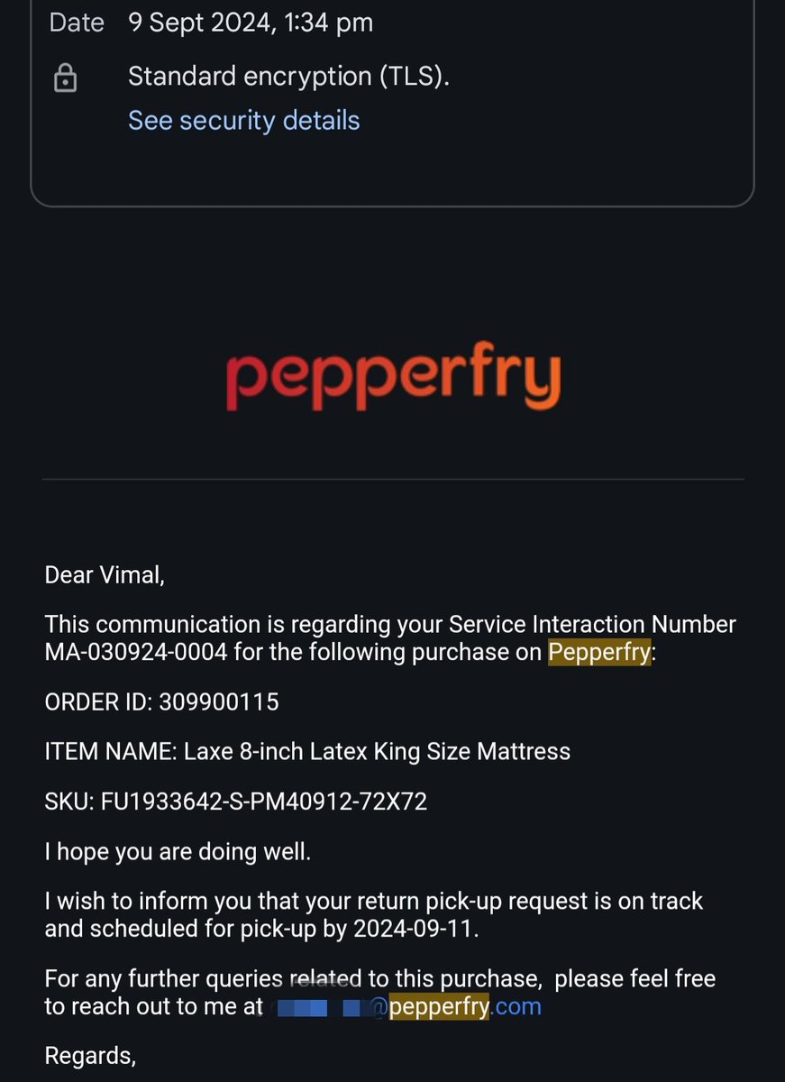 VUpagupthan's tweet image. @jagograhakjago "UPDATE: @Pepperfry fails me AGAIN! Admitted fault, promised return, but after 1 month &amp;amp; 7 emails scheduling &amp;amp; rescheduling pickup dates, still awaiting pickup &amp;amp; they still have my money! Unacceptable customer service! #PepperfryFail #CustomerSupportNightmare"
