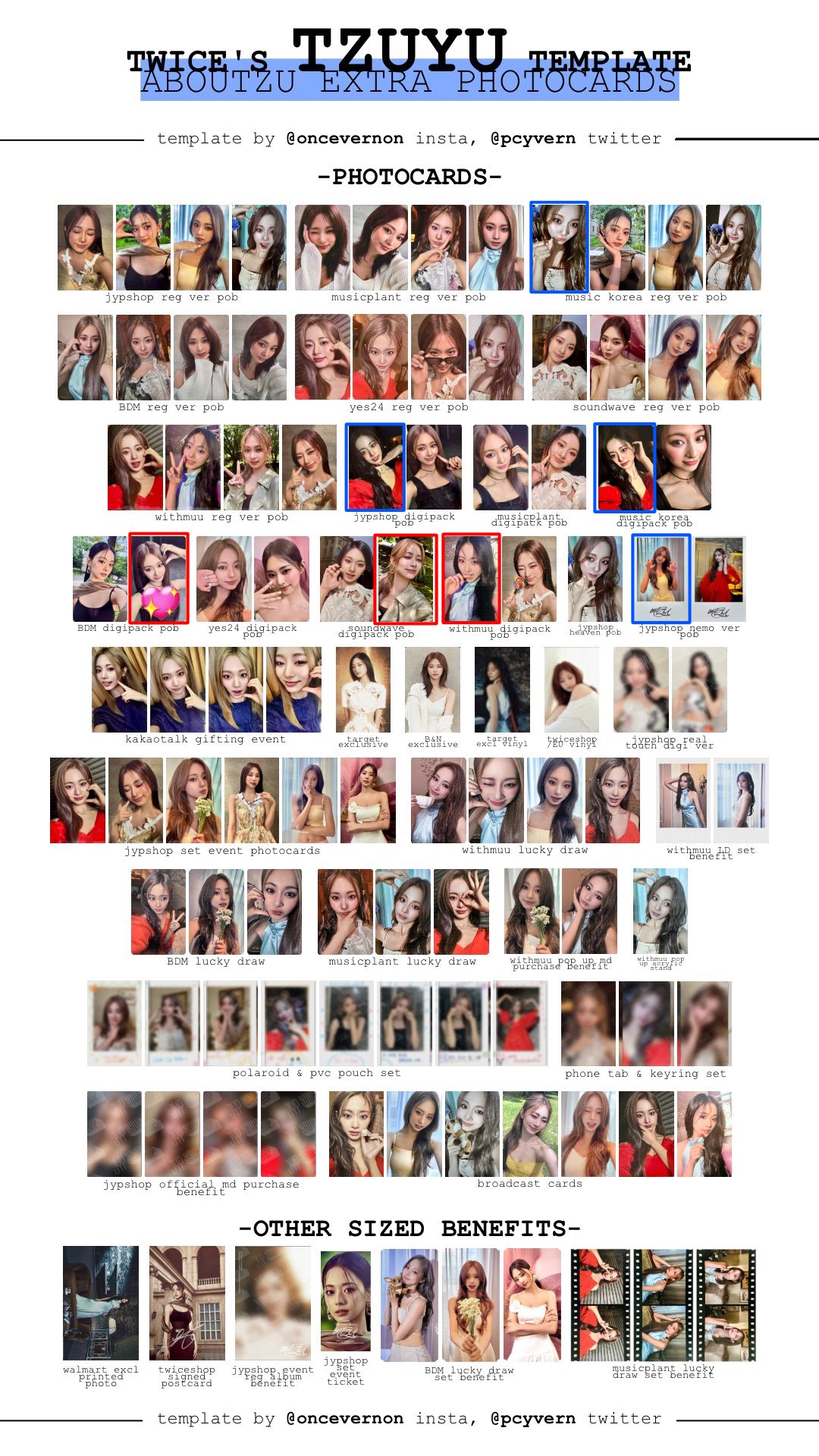 TWICE aboutzu 店舗特典 トレカ ツウィ 4枚セット abouTZU ツウィ yes24 店舗特典トレカ 4枚セット TWICE ツウィ