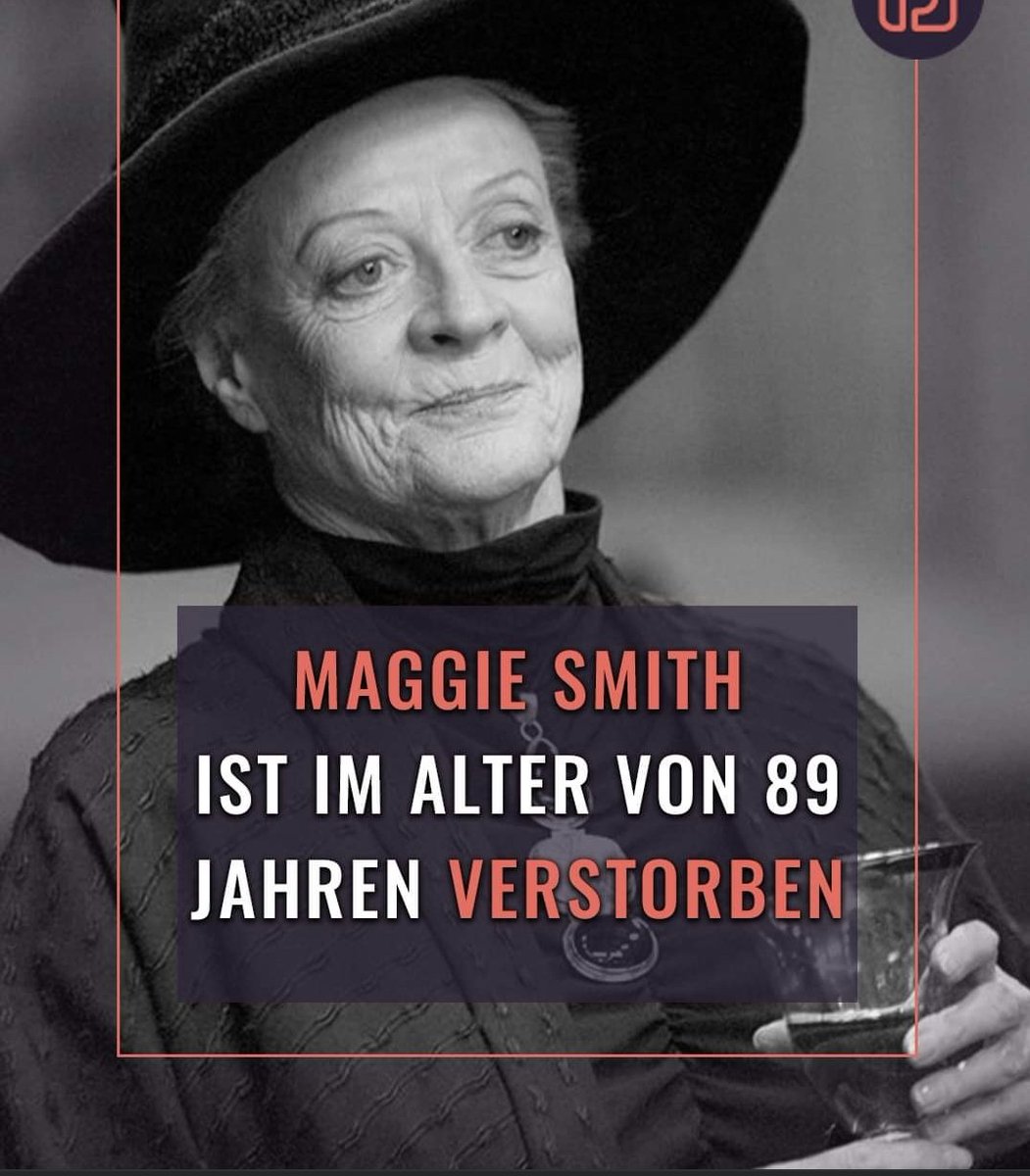 mittelding's tweet photo. Erneut hat eine ganz große Dame die Bühne verlassen. Rest in Peace Maggie Smith 🖤 https://t.co/CZbhdv7Fo6