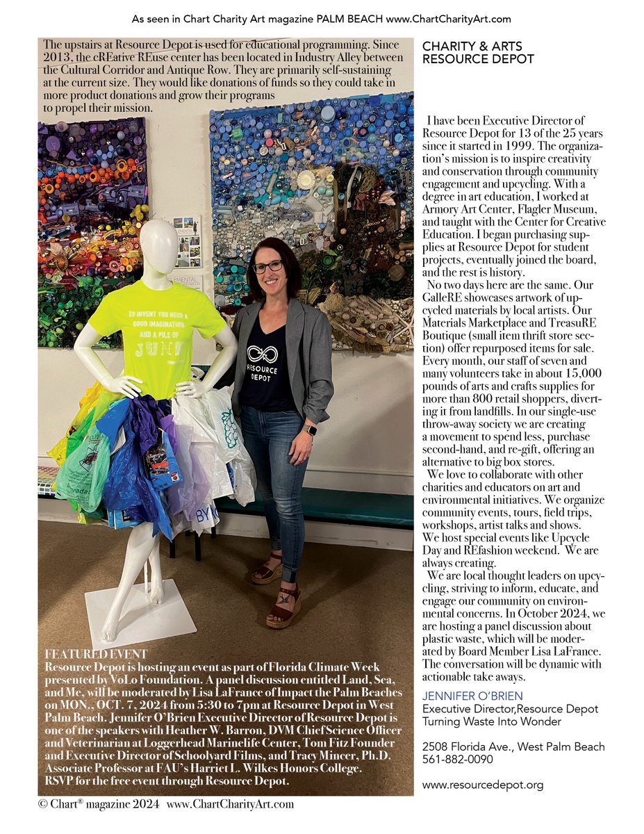 ChartPalmBeach's tweet photo. Charting plastic pollution and solutions! A panel discussion Land, Sea, and Me #CollaborateAndCreate #creativity #recycle #environment #plastic #event #environmentaleducation #conservation
Chart #magazine #charity #art #florida #palmbeach #palmbeaches RSVP https://t.co/MWNY1ddpEu https://t.co/0Uo1F7upAQ