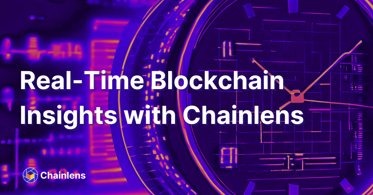 0xchainlens's tweet photo. Chainlens now delivers real-time blockchain insights! 

See transactions confirmed as they happen and track live on-chain data effortlessly. 

🌐 Dive deeper with our latest update: https://t.co/lDR0z1ItrD

#Blockchain #Web3 #RealTimeData #Chainlens https://t.co/dAdeYBBJ6v