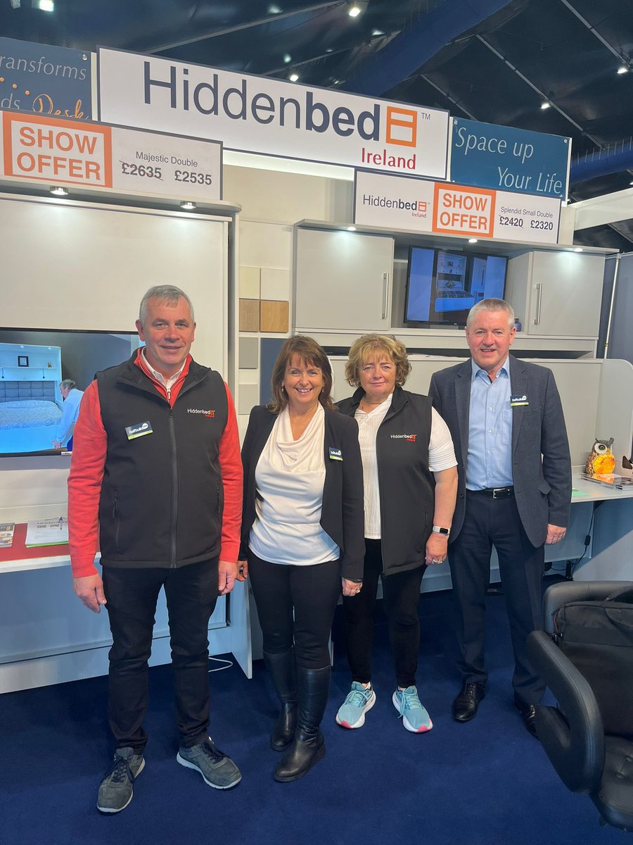 SalesPlusIre's tweet photo. Delighted to be working with our client, Hiddenbed Ireland 
at the Selfbuild Ireland Extend &amp; Renovate expo in TEC Belfast over the weekend 

#SalesPlus #PartneringForGrowth https://t.co/CM80cDQ4l4