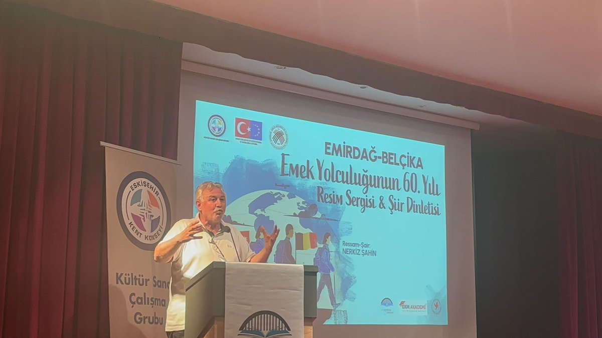 SebahattinTet18's tweet photo. Emirdağ Belçika Emek yolculuğunun 60.yılı kutlamalarında Eskişehir ilinde Resim ve şiir dinletimizi görkemli bir şekilde kutladık.Tüm Katılımcılara teşekkür ederiz https://t.co/vYkqNSC26F