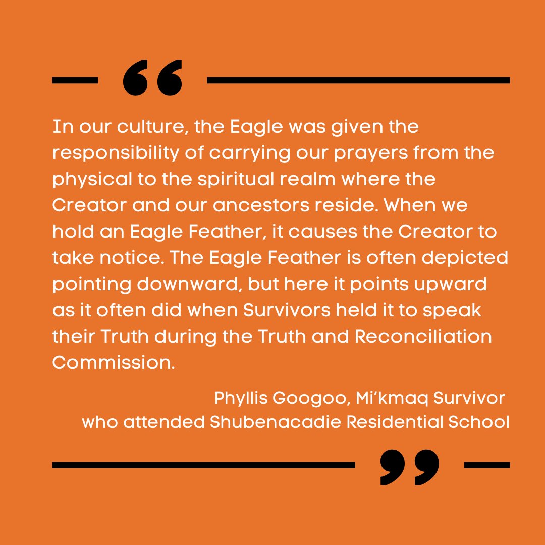 ROCKreachout's tweet photo. The Survivors’ Flag Element 8: The Eagle Feather

#NTRD #OrangeShirtDay #EveryChildMatters 

Source: @NCTR_UM https://t.co/viHWmIk5PD